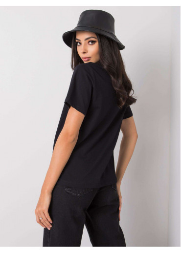 Čierne bavlnené tričko