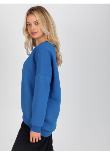 Modrá dámska mikina