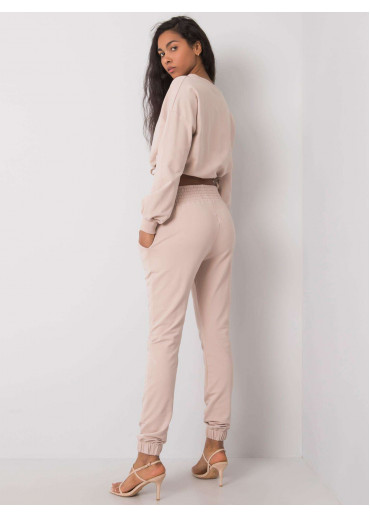 Béžovo hnedá tepláková súprava