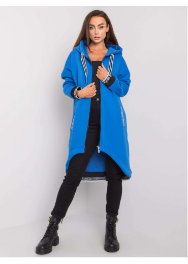 Modrá asymetrická mikina