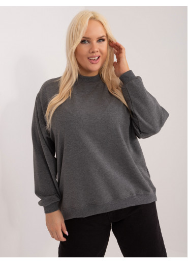 Tmavosivá bavlnená mikina