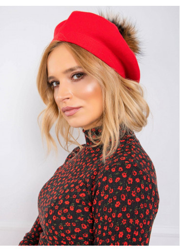 Červená čiapka - baretka
