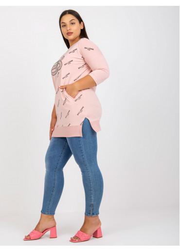 Púdrovo ružová tunika