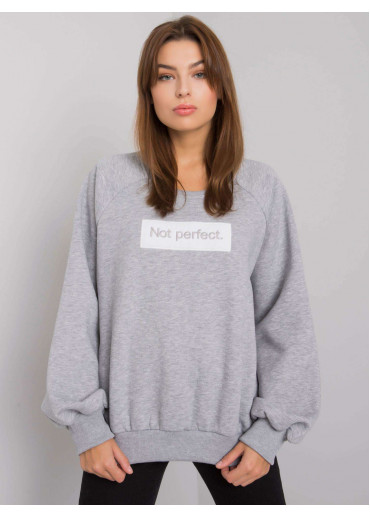 Sivá pohodlná mikina