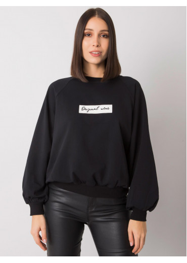 Čierna basic mikina