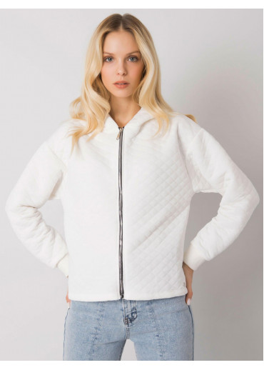 Smotanovo biela mikina s kapucňou