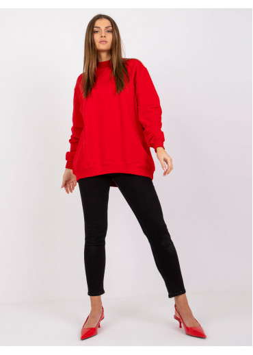 Červená mikina so stojačikom