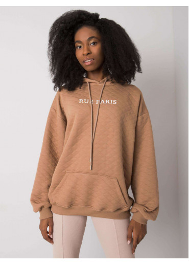 Hnedá mikina s kapucňou
