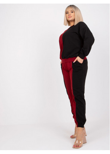 Bordovo červená tepláková súprava