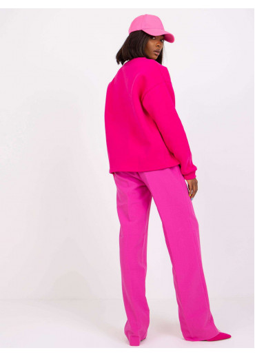 Fuchsiovo ružová mikina