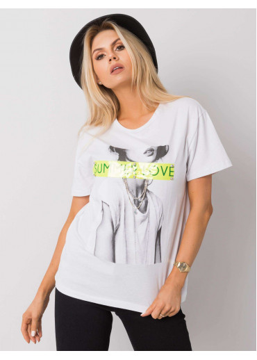 Biele bavlnené tričko