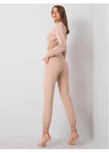 Béžovo hnedá tepláková súprava