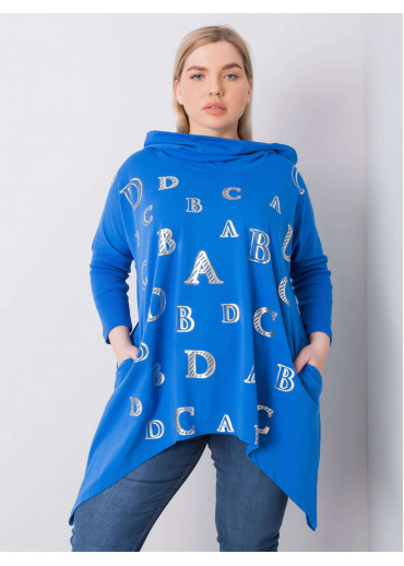 Modrá tunika s kapucňou