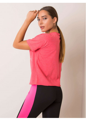 Koralovo ružové bavlnené tričko