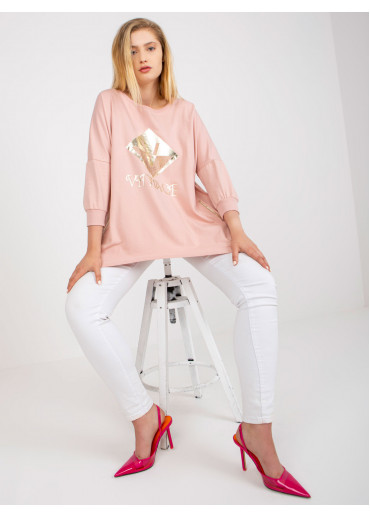 Púdrovo ružová tunika