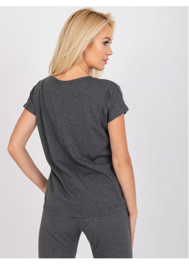 Tmavosivé dámske tričko