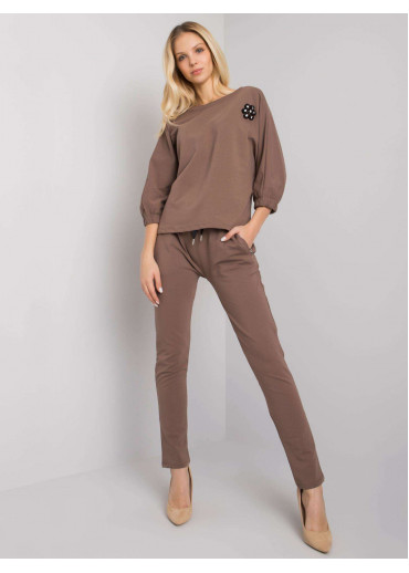 Hnedá tepláková súprava