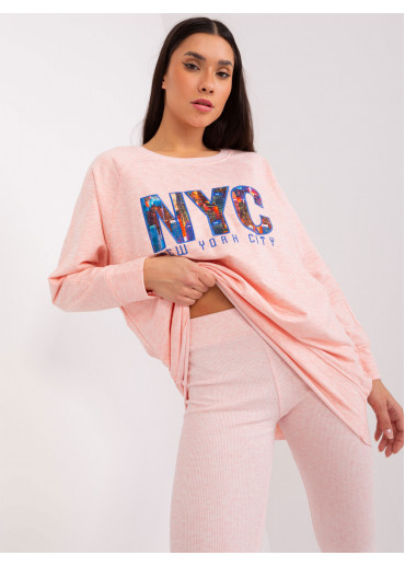 Púdrovo ružový teplákový komplet