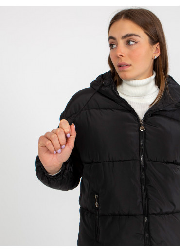 Čierna oversize bunda