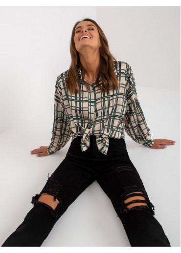 Béžovo hnedá blúzka