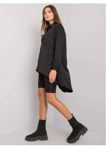 Čierna predĺžená košeľa