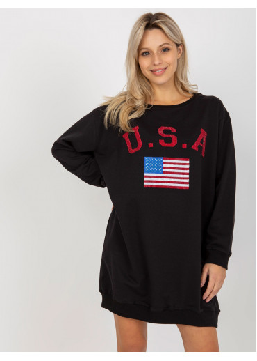 Čierna mikina USA