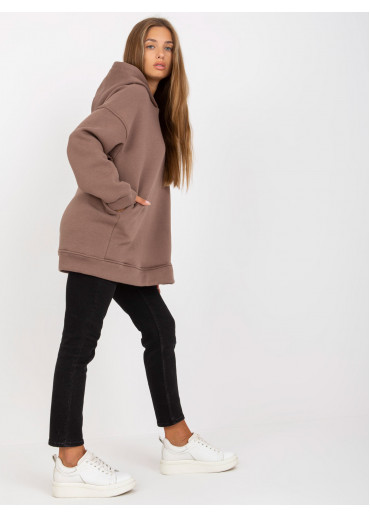 Hnedá oversize mikina