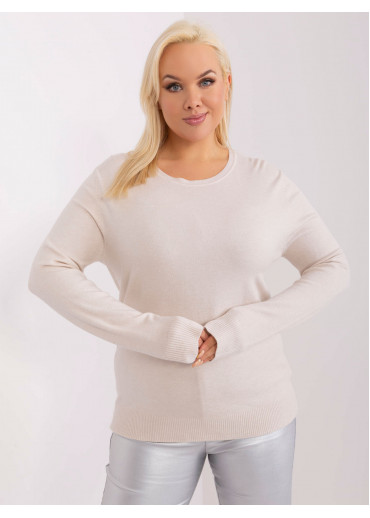 Béžovo hnedý pulóver