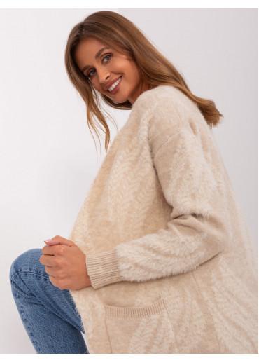 Béžovo hnedý kardigán