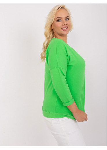 Zelené tričko s 3/4 rukávom