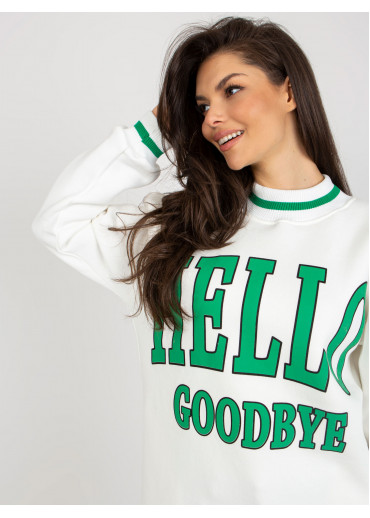 Smotanovo biela mikinová tunika