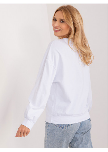 Biela kvetovaná mikina