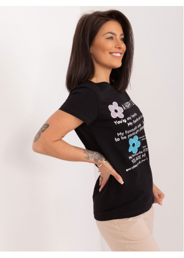 Čierne dámske tričko