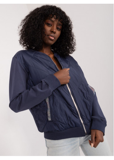 Modrá mikina na zips