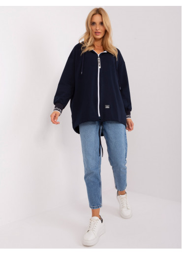 Modrá mikina s kapucňou