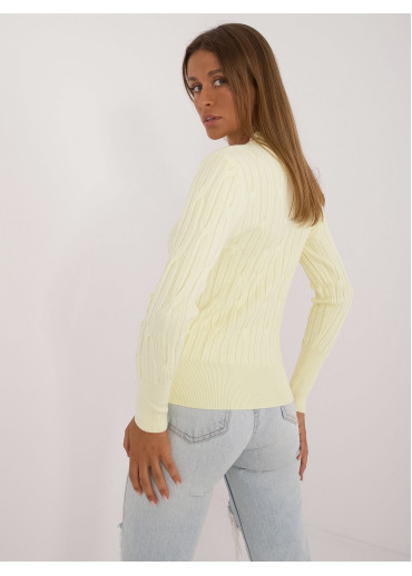 Vanilkovo žltý dámsky sveter