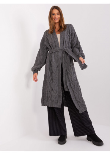 Tmavosivý kardigán