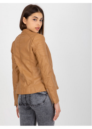 Hnedá koženková bunda