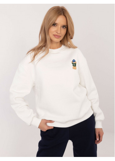 Smotanovo biela dámska mikina