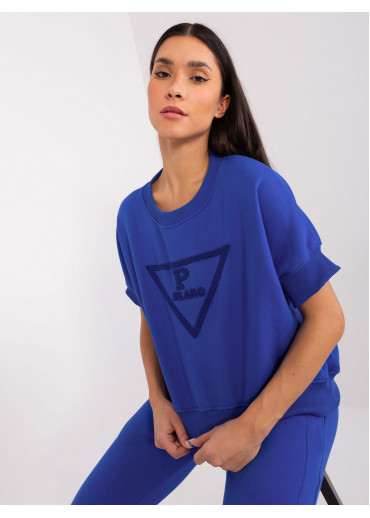 Kobaltovo modrý teplákový komplet