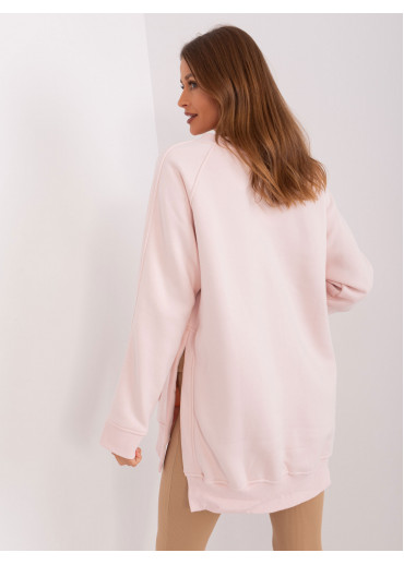 Púdrovo ružová mikina