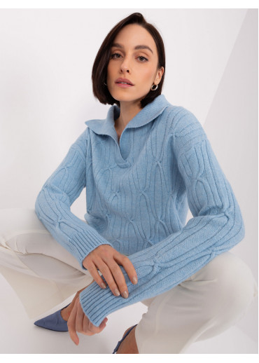 Svetlomodrý pulóver