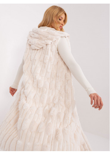 Smotanovo biela dlhá vesta