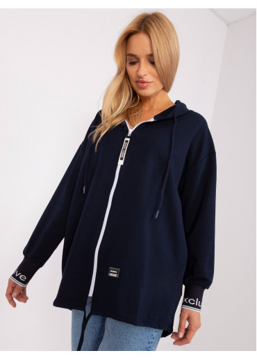 Modrá mikina s kapucňou