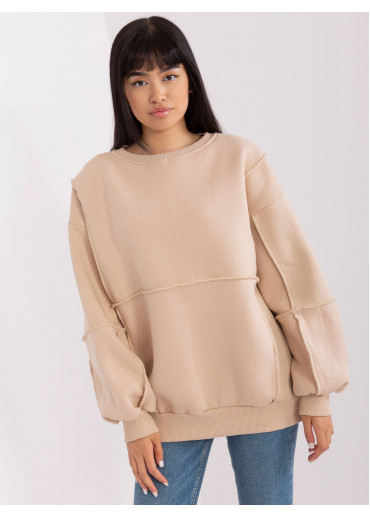 Béžovo hnedá mikina