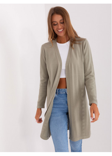 Khaki zelený kardigán