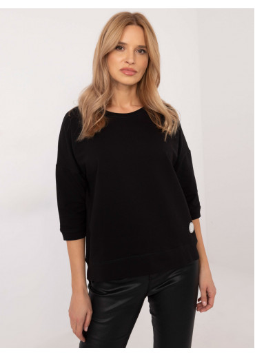 Čierna dámska mikina