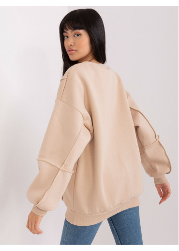 Béžovo hnedá mikina