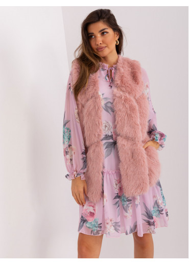 Púdrovo ružová vesta