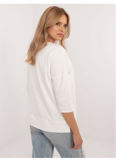 Smotanovo biela dámska mikina